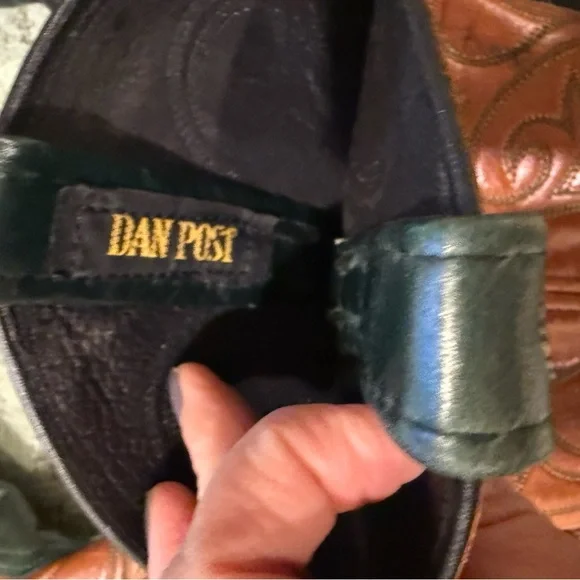 Dan Post  Vintage stitched pointy toe leather Western Cowboy Boots #14234 size 6 - Picture 6 of 6
